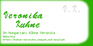 veronika kuhne business card